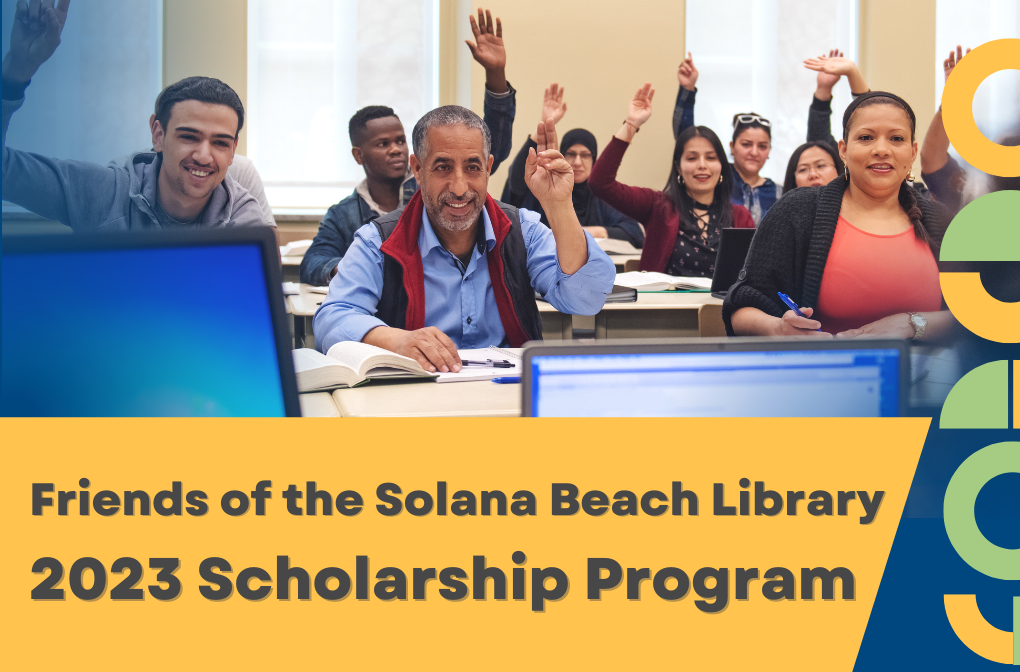 Friends of the Solana Beach Library Accepting Scholarship Applications