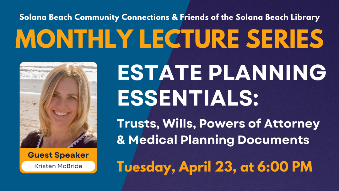 SBCC & Friends of the Library Lecture Series: Estate Planning Essentials