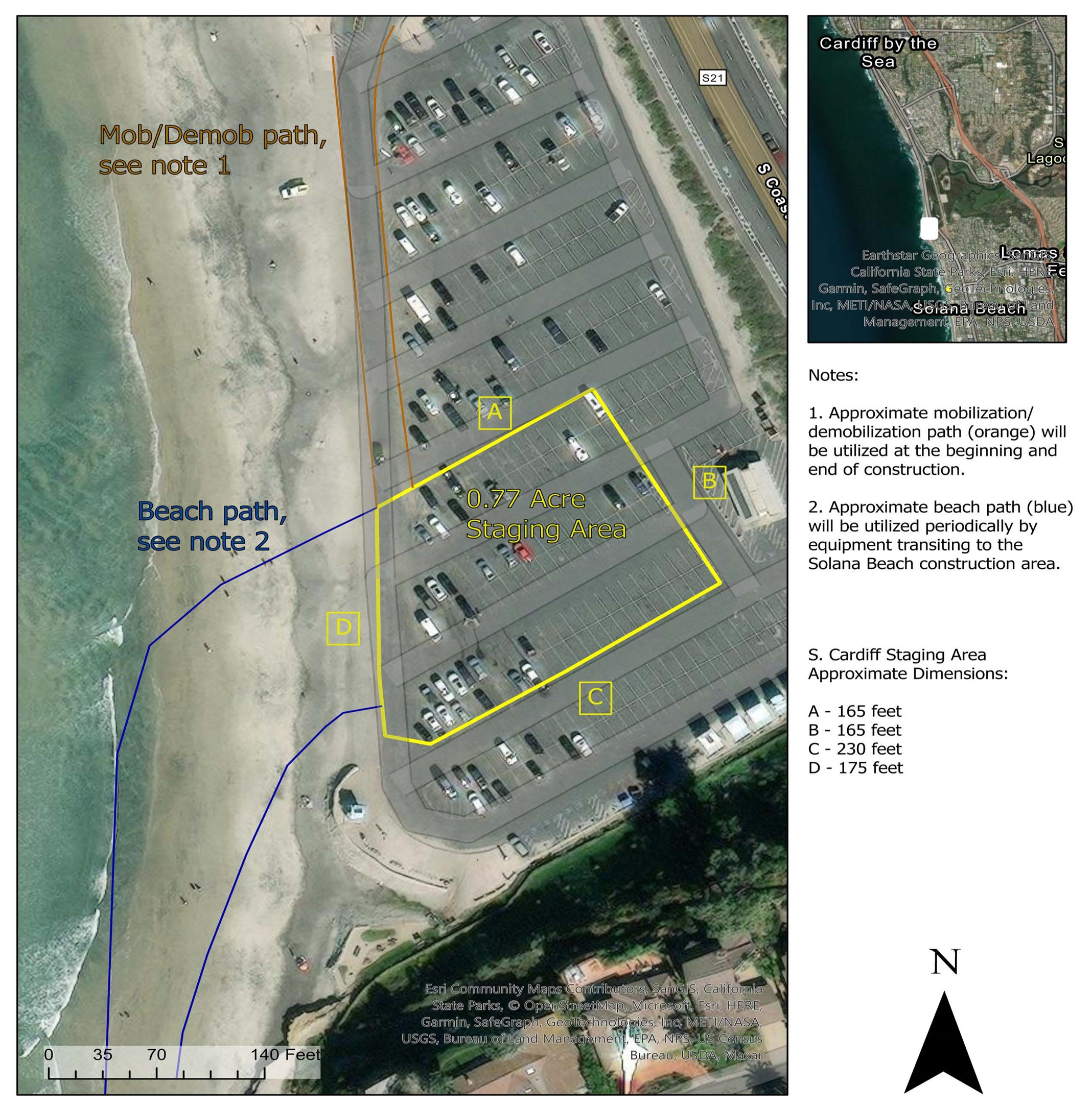 Sand restoration gets underway at Fletcher Cove