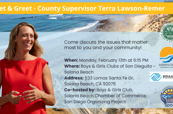 Meet & Greet  ﻿County Supervisor Terra Lawson-Remer