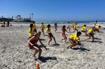 Solana Beach and Del Mar Junior Lifeguards Unite for a Friendly Competition Day